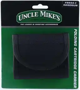 Walmart Uncle Mike's Folding Nylon Cartridge Carrier Handgun, Ammunition Cases & Holders, Black offer