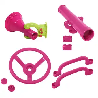 Walmart guohui 4x Playground Accessories,Pirate Ship Wheel for Kids,Pink Parts Playset,Outdoor offer