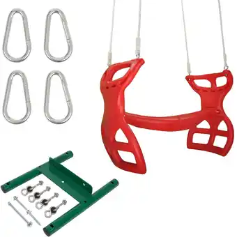 Walmart Swing Set Stuff Inc. Glider with Rope Kit (Red) and SSS Logo Sticker offer