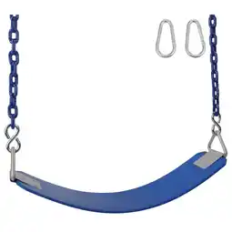 Walmart Commercial Rubber Belt Seat with 8.5 Ft. Coated Chain (Blue) offer