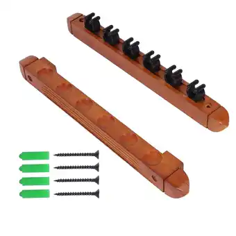 Walmart Cue Holder Billiard Cue Wall Racks 6 Cue Clips Accessory with Screws for or offer