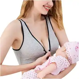 Walmart Celivon Womens Maternity Nursing Bra Seamless Pregnant Breastfeeding Underwear offer