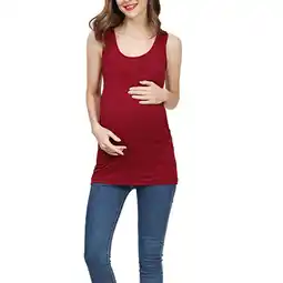 Walmart FAIWAD Maternity Clothing for Women Sleeveless Slim Stretchy Vest Women Clothes Fashion 2024 offer