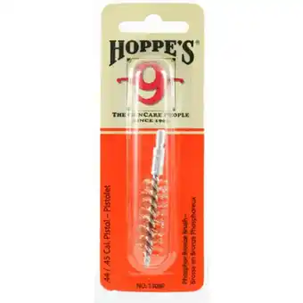 Walmart Hoppes Phosphor Bronze Brush 1308P .45 Caliber Pistol Card offer