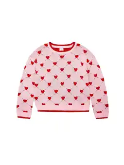 Walmart Way to Celebrate Toddler Girl Valentines Day Sweater, Sizes 12M-5T offer