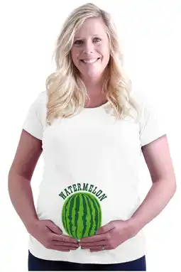 Walmart Watermelon Smuggler Funny Pregnancy Women's Maternity T Shirt Tee Brisco Brands S offer