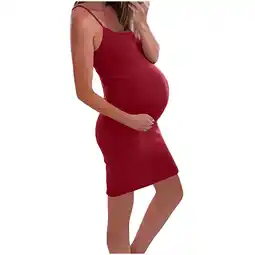 Walmart ameIAEA Maternity Nursing Nightgown Lounge Breastfeeding Dress Pregnancy Tank Tops Sleepwear offer