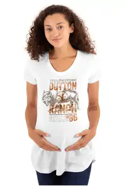 Walmart Yellowstone Ranch Buffalo Last Ride Women's Maternity T Shirt Tee Brisco Brands S offer