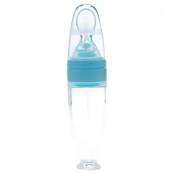 Walmart KUMHONW Baby Bottle Crowd Training Silicone Bottle Spoonfood Supplement Bottle Tableware offer