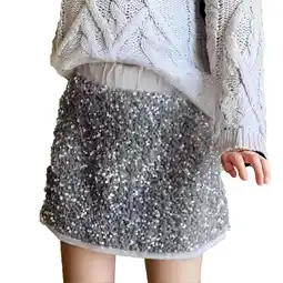 Walmart Girls Sequin Skirt Kids Fashion Sparkly Toddler Elastic Waistband Skirts Clothes Girls Skirts Grey offer