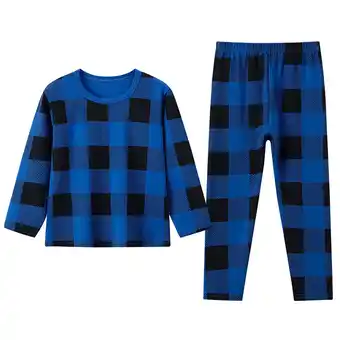 Walmart Pajamas Kids Kids Fashion Casual Soft Sets Long Sleeve Bottom Sleepwear Pj's Unisex Baby Clothes offer