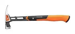 Walmart Fiskars 20 oz IsoCore Claw Hammer, 15.5 in., Black/Orange offer