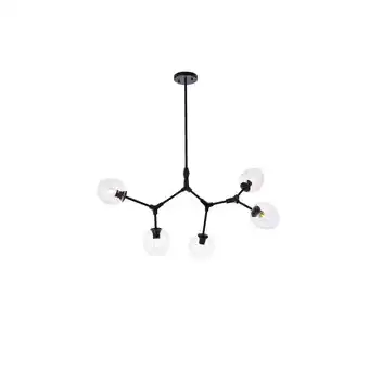 Walmart Cavoli 5 lights black chandelier offer