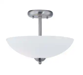 Walmart Maxim 21653SWSN Taylor 2-Light Semi-Flush Mount, Satin Nickel offer