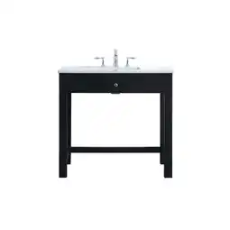 Walmart Elegant Kitchen and Bath 36 Inch ADA Compliant Bathroom Vanity In Black offer