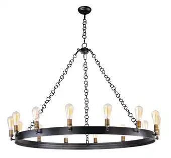 Walmart Maxim Lighting - Noble - 84W 14 LED Chandelier with Bulb In Vintage Style-33.5 offer