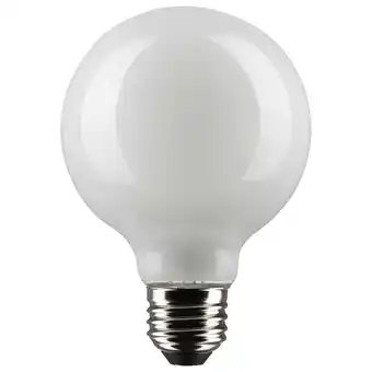 Walmart Satco 4.5 Watt G25 LED - White - Medium base - 90 CRI - 3000K - 120 Volt offer