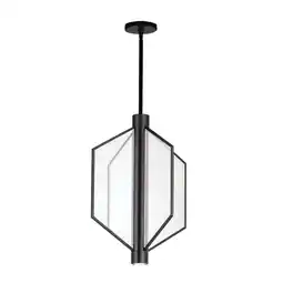 Walmart 24 Inch 4 Led Medium Pendant-Black Finish Et2 Lighting E25134-133Bk offer