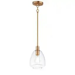 Walmart Maxim Babylon - 10.5 Inch 1 Light Pendant-Satin Brass Finish -Traditional Installation offer