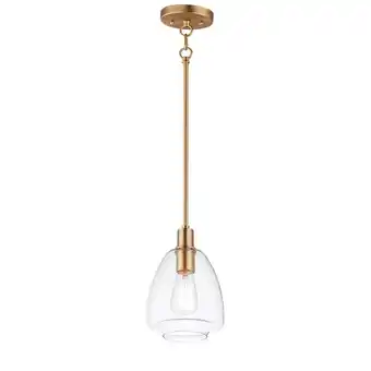 Walmart Maxim Babylon - 10.5 Inch 1 Light Pendant-Satin Brass Finish -Traditional Installation offer