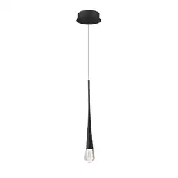 Walmart E24221-122BK-ET2 Lighting-Pierce - 3W 1 LED Pendant-19 Inches Tall and 2.25 Inches Wide-Black Finish offer