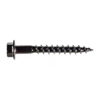 Walmart Simpson Strong-Tie No.10 x 1.5 in. Hex Wood Screw, Black - Pack of 50 offer