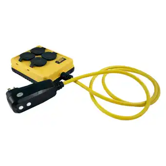 Walmart Yellow Jacket 2516 14/3 Yellow GFCI Protected 4-Outlet Power-Box with 6' Cord offer