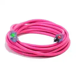 Walmart Century Wire & Cable 250591 25 ft. 1.67 Pink Pro Glo Extension Cord offer