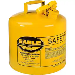 Walmart Eagle Type I Safety Can, 5 Gallon, Yellow, 1 Each (EGLUI50SY) offer