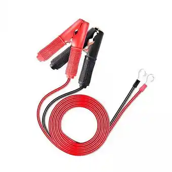 Walmart lacooooppia 6xCars Battery Cable Battery Alligator Clips Clamp 30A Fuse Battery Jump Cable 1M offer