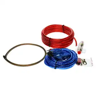 Walmart jiaping Set of Stereo Audio Subwoofer Amplifier Wiring Wire Cable Kit Low Noise and offer