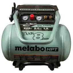 Walmart Metabo HPT EC1315SM Steel Green 1.5 HP 225 PSI Oil-free Air Compressor 8 gal offer