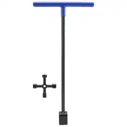 Walmart Water Meter Key Underground Curb Valves Shutoff Wrench, with 4 Ways Utility Key, 17inch blue offer