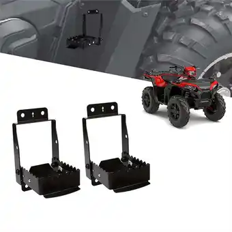 Walmart Universal ATV Foot Rest Rear Passenger Footrests 4 Wheel Car Foot Pegs Passenger Anti-Slip Footrests offer