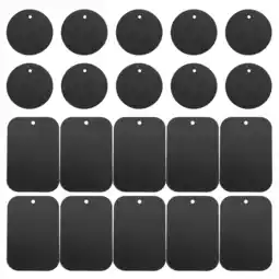 Walmart 20Pcs Universal Metal Plate for Magnetic Phone Car Mount Holders Magnet Plates (Black) offer