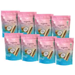 Walmart Ava Organics - Coconut Crispy Rollers (Pack of 8) Original Coconut (2.8 oz bags) offer