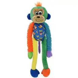 Walmart Vibrant Life Multicrew Monkey Plush Dog Toy, Six Squeakers, 18 offer