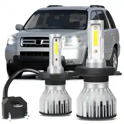 Walmart For Honda Pilot 2003 2004 2005 LED Headlight Bulbs 9003/H4 High and Low Beam 2pcs offer