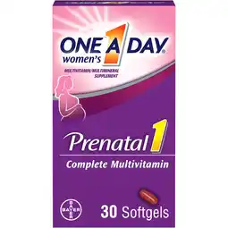 Walmart One A Day Women's Prenatal Multivitamin with Folic Acid, DHA and Iron, 30 Ct offer