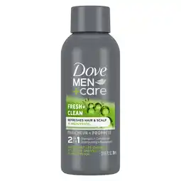 Walmart Dove Men+Care 2 in 1 Shampoo & Conditioner Fortifying Fresh & Clean, 3 oz offer