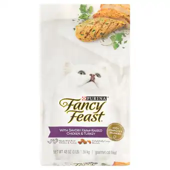 Walmart Purina Fancy Feast Indoor Dry Cat Food, Chicken & Turkey, 12 lb Bag offer