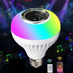 Walmart RKZDSR LED 12W RGB Hibibud Bluetooth Music Light Bulb offer