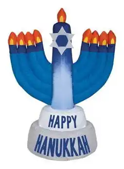 Walmart Gemmy Airblown Happy Hanukkah Menorah Inflatable offer