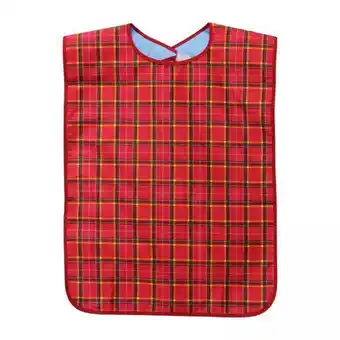 Walmart TOOYFUL 4xAdult Bib Adjustable Neck Large Machine Washable 75x45cm for Senior Citizens red offer