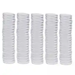 Walmart shamjina 5x100pcs Clear Round Capsules Container Storage Holder Case 22mm offer