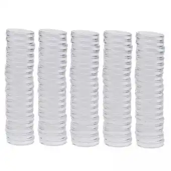 Walmart shamjina 5x100pcs Clear Round Capsules Container Storage Holder Case 22mm offer