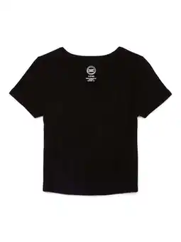 Walmart Wonder Nation Girls Split Neck Top with Short Sleeves, Sizes 4-18 offer