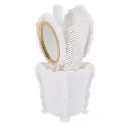 Walmart 5pcs Salon Hair Brush Desktop Decorative Hair Comb Brush Set with Storage Holder offer