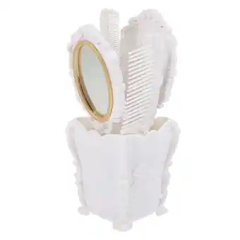 Walmart 5pcs Salon Hair Brush Desktop Decorative Hair Comb Brush Set with Storage Holder offer