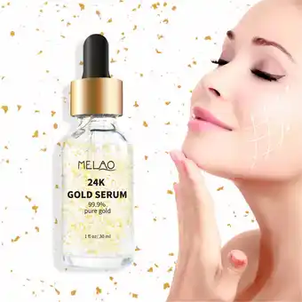 Walmart yelldesk Deals MELAO Moisturizing, Shrinking Pores, Lifting And Firming Gold Leaf Liquid 30ml offer